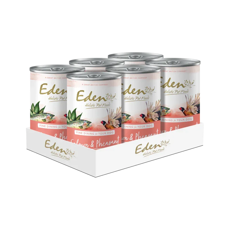 Gourmet Salmon & Pheasant 6x400G - Eden Holistic Pet Foods