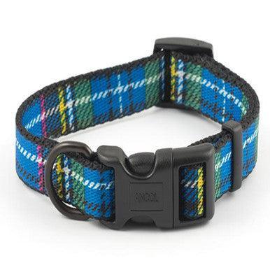 Ancol Nylon Tartan Adjust Collar Bl 45-70cm - North East Pet Shop ANCOL
