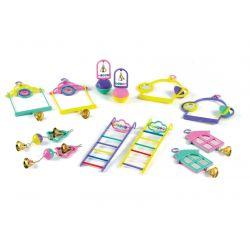 Classic Mixed Budgie Toys, 6" - Assorted Pack of 12 - North East Pet Shop Classic Pet