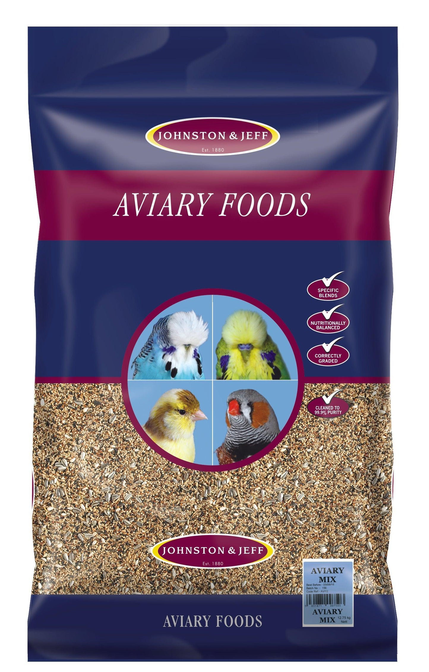 Johnston & Jeff Aviary Mixture - North East Pet Shop Johnston & Jeff