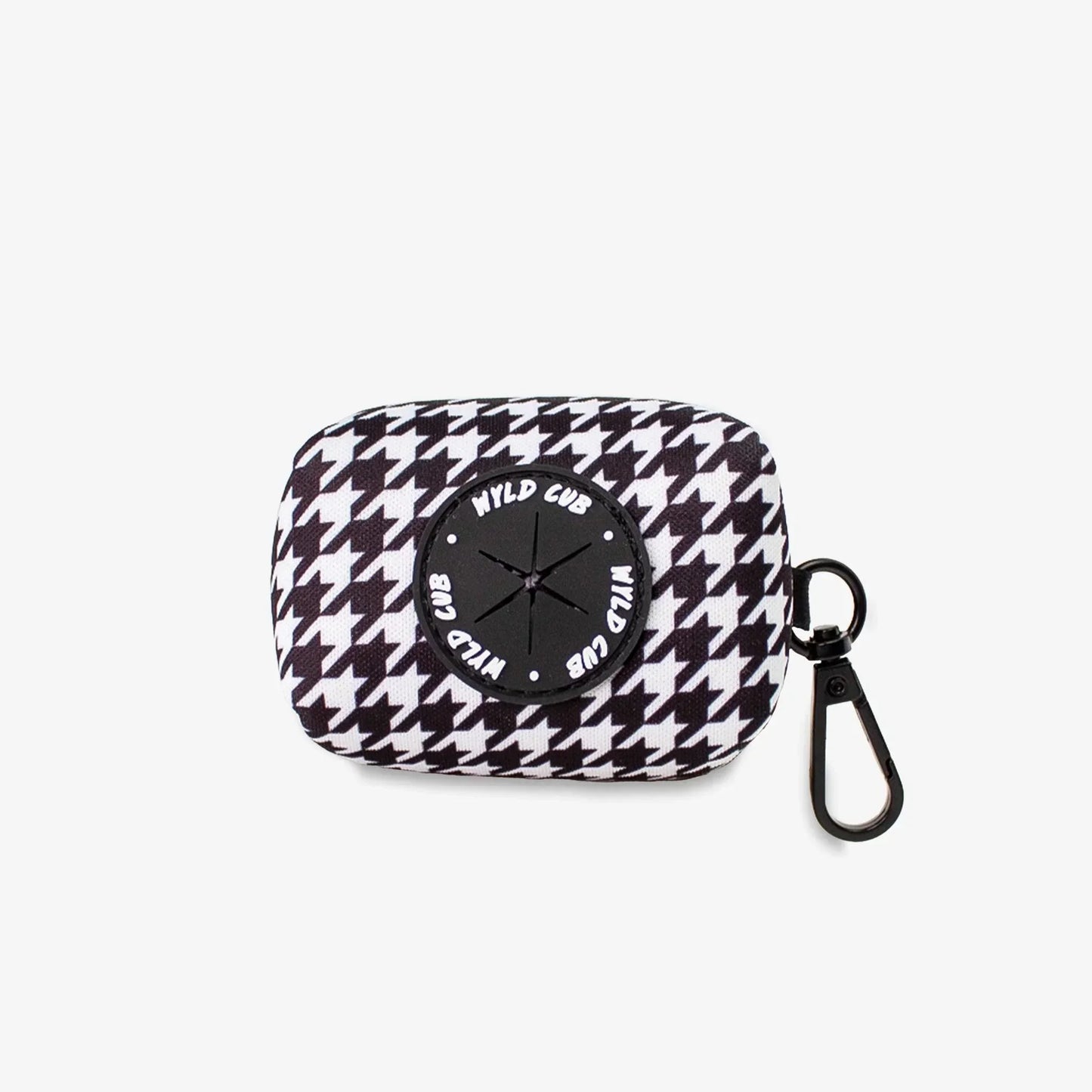 Wyld Cub - Dog Poop Bag Holder: Knightsbridge Houndstooth - North East Pet Shop Wyld Cub