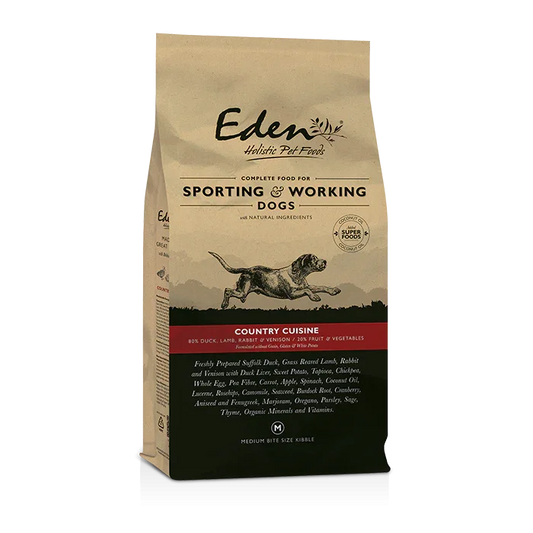 Eden 80/20 Country Cuisine Sporting & Working Dog 15kg - Eden Holistic Pet Foods