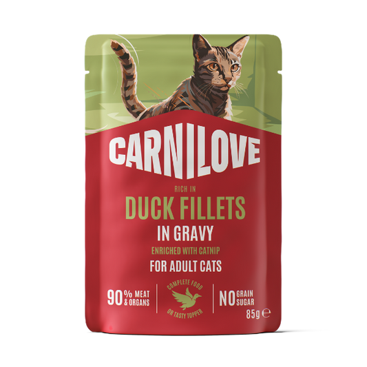 Carnilove Gravy Duck with Catnip Cat Pouch 85g