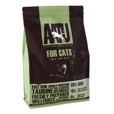 AATU Free Run Duck cat food 3kg bag with taurine, botanicals, and fruits for cats