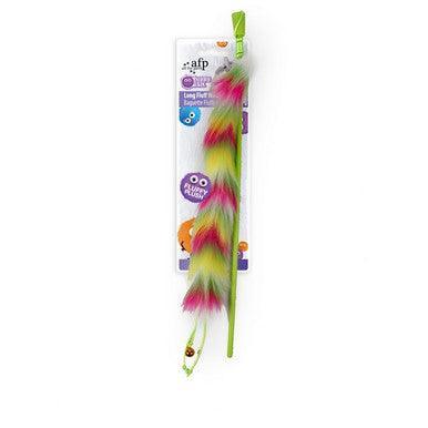 All For Paws Long Fluff Wand Cat Toy Pink - North East Pet Shop All For Paws
