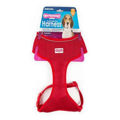 Ancol Comfort Mesh Harness Red XSmall 28-40cm - North East Pet Shop ANCOL