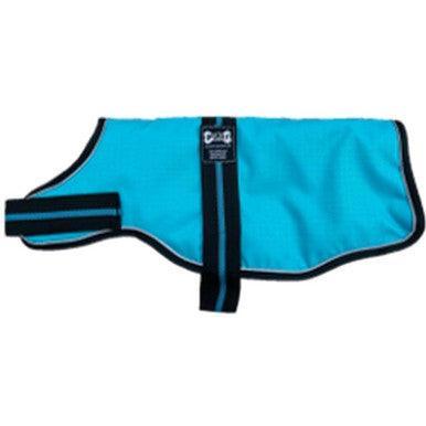 Animate Dachshund Padded Teal Dog Coat with adjustable belly strap 13Inch - North East Pet Shop Animate