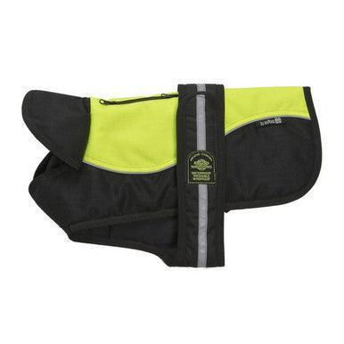 Animate Reflective Hi Viz Black Padded Underbelly Harness Coat 61cm - North East Pet Shop Animate
