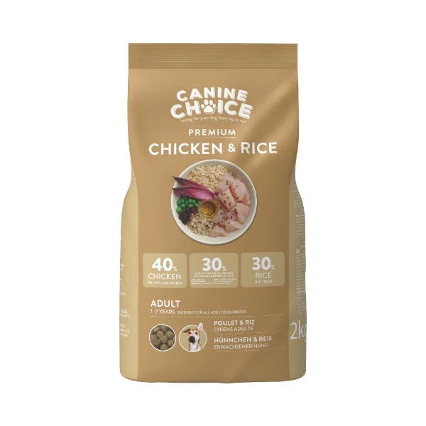 Canine Choice Premium Adult Dry Dog Food 2 Kg - Chicken - North East Pet Shop Canine Choice