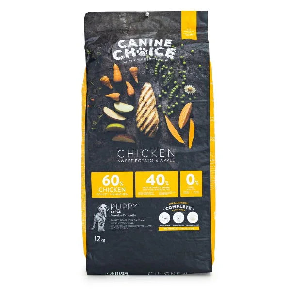 Canine Choice Super Premium Gf Large Puppy Dry Chicken 12kg - North East Pet Shop Canine Choice
