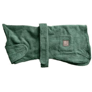 Danish Design Dog Robe Towelling Green 30cm - North East Pet Shop Danish Deisgn