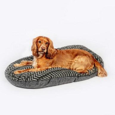 Danish Design Fleece Charcoal Arrows Quilted Mattress Large 33 Inch - North East Pet Shop Danish Deisgn