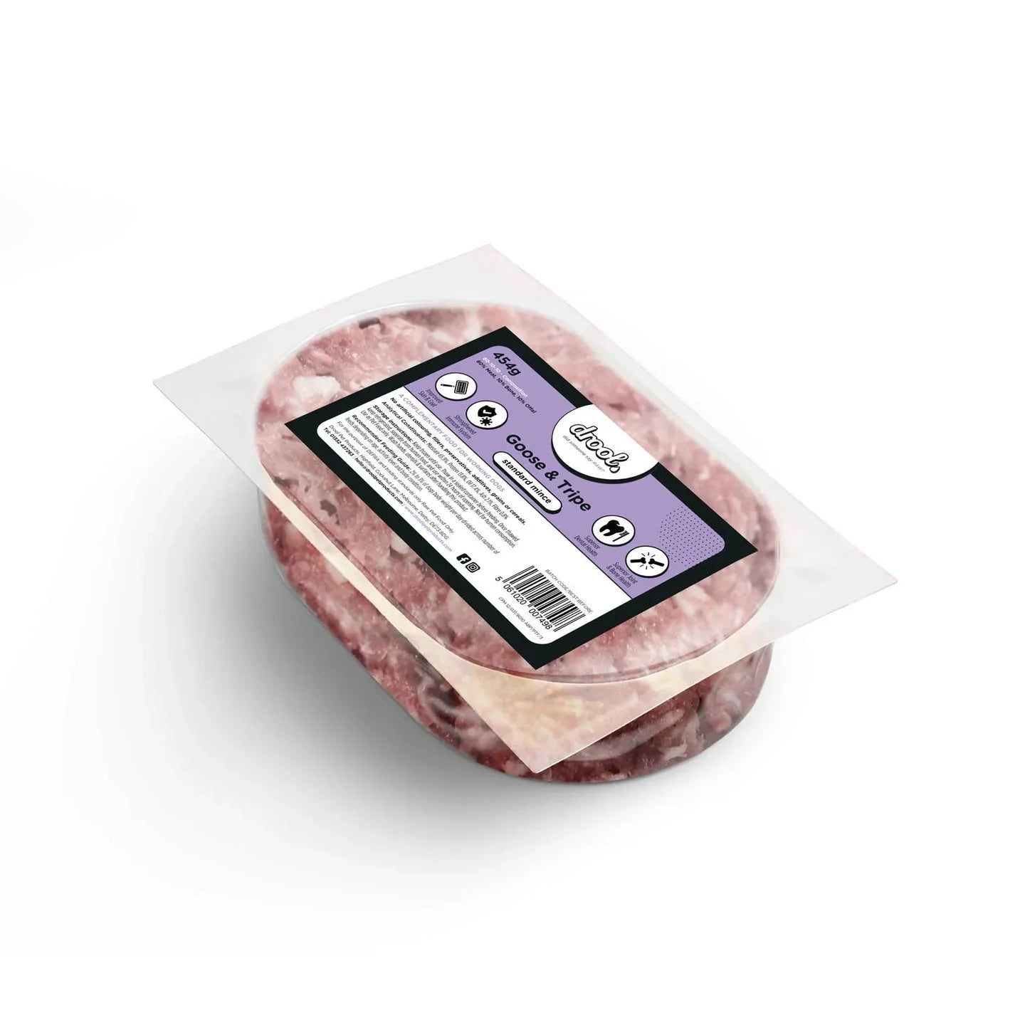 Drool Mince Standard Goose & Tripe 21 BOX DEAL - North East Pet Shop Drool