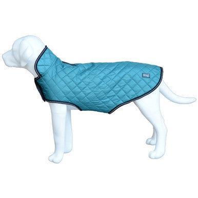 Henry Wag Teal Quilted Dog Jacket Small 40cm - North East Pet Shop Henry Wag