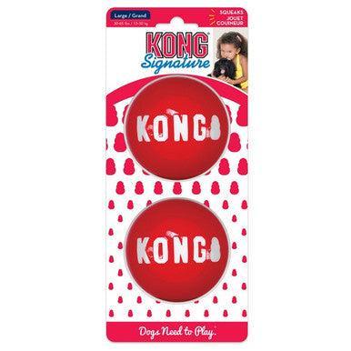KONG Signature Balls 2-pk Medium - North East Pet Shop KONG