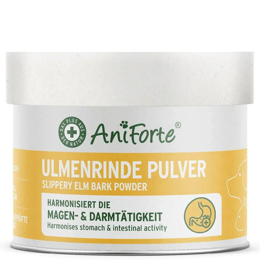 Slippery Elm Bark Powder - Supports Digestion and Healthy Gastric Mucosa 250g - North East Pet Shop Aniforte