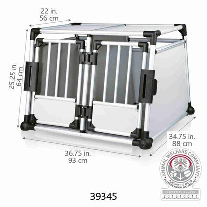 Trixie Transport Box Double, Aluminium - North East Pet Shop Trixie