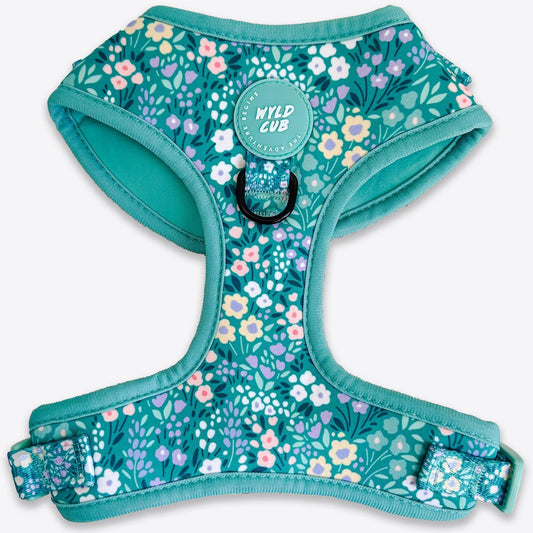Wyld Cub - Adjustable Dog Harness: Notting Hill Mint - North East Pet Shop Wyld Cub