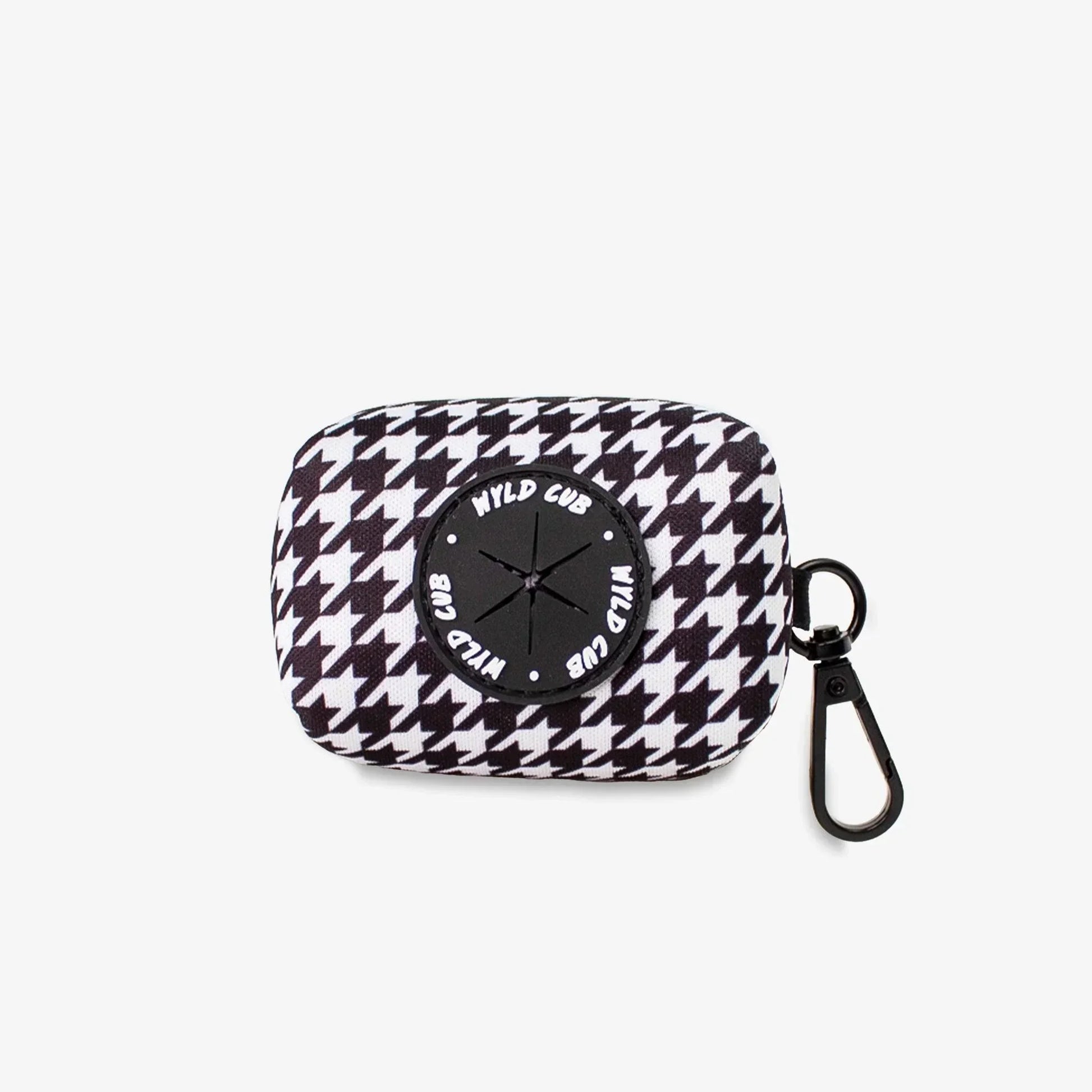 Wyld Cub - Dog Poop Bag Holder: Knightsbridge Houndstooth - North East Pet Shop Wyld Cub